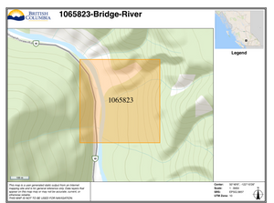 Bridge River BC Gold Claim Map